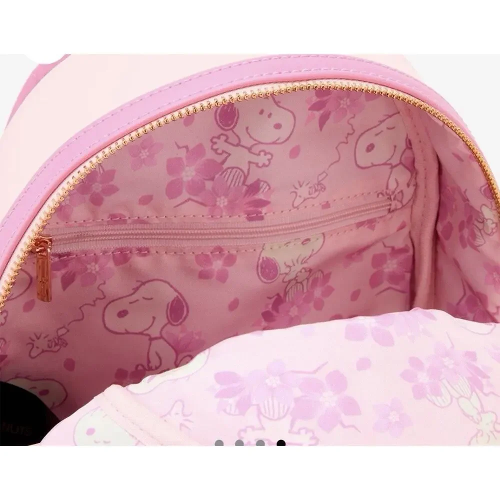 Loungefly Peanuts Snoopy Cherry Blossom Mini Backpack - Picture 6 of 6